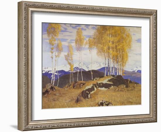 Autumn in the Mountains-Adrian Stokes-Framed Giclee Print