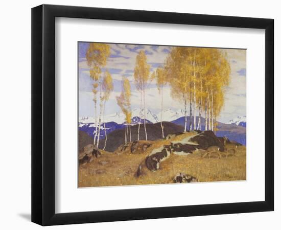 Autumn in the Mountains-Adrian Stokes-Framed Giclee Print