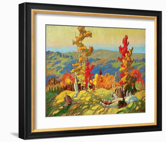 Autumn in the Northland-Franklin Carmichael-Framed Premium Giclee Print