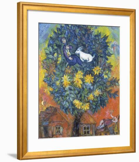 Autumn in the Village-Marc Chagall-Framed Art Print