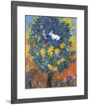 Autumn in the Village-Marc Chagall-Framed Art Print