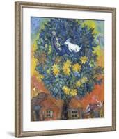 Autumn in the Village-Marc Chagall-Framed Art Print