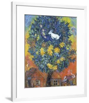 Autumn in the Village-Marc Chagall-Framed Art Print