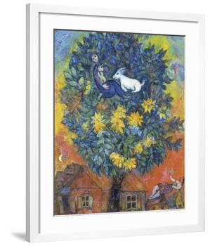 Autumn in the Village-Marc Chagall-Framed Art Print