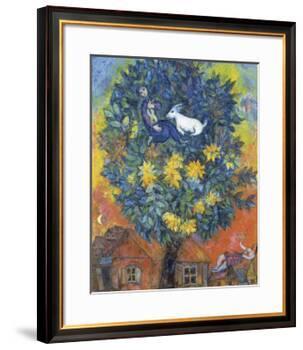 Autumn in the Village-Marc Chagall-Framed Art Print