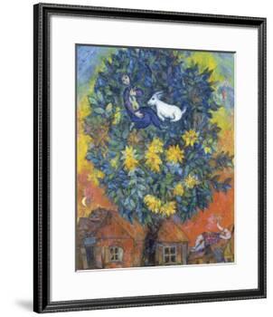 Autumn in the Village-Marc Chagall-Framed Art Print