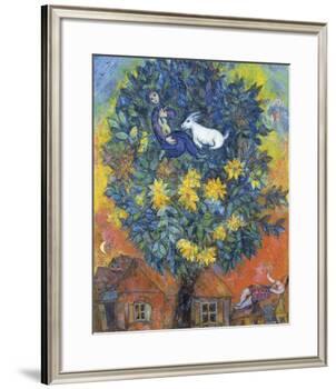Autumn in the Village-Marc Chagall-Framed Art Print