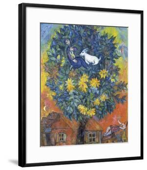 Autumn in the Village-Marc Chagall-Framed Art Print
