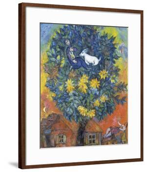 Autumn in the Village-Marc Chagall-Framed Art Print