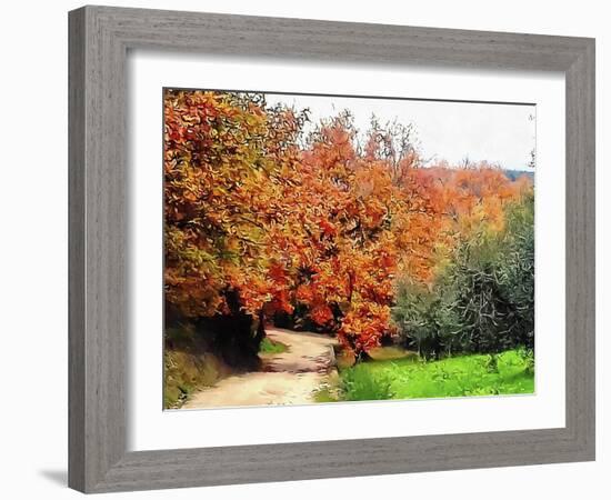 Autumn In Umbria Golden Colours-Dorothy Berry-Lound-Framed Giclee Print