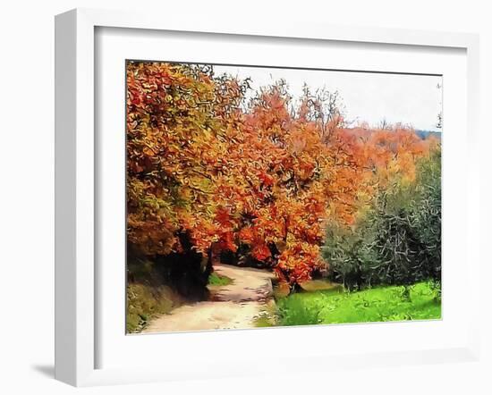 Autumn In Umbria Golden Colours-Dorothy Berry-Lound-Framed Giclee Print