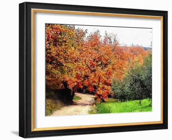 Autumn In Umbria Golden Colours-Dorothy Berry-Lound-Framed Giclee Print