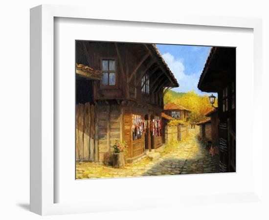 Autumn In Zheravna-kirilstanchev-Framed Art Print