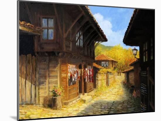 Autumn In Zheravna-kirilstanchev-Mounted Art Print