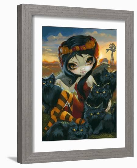 Autumn Kitties-Jasmine Becket-Griffith-Framed Art Print