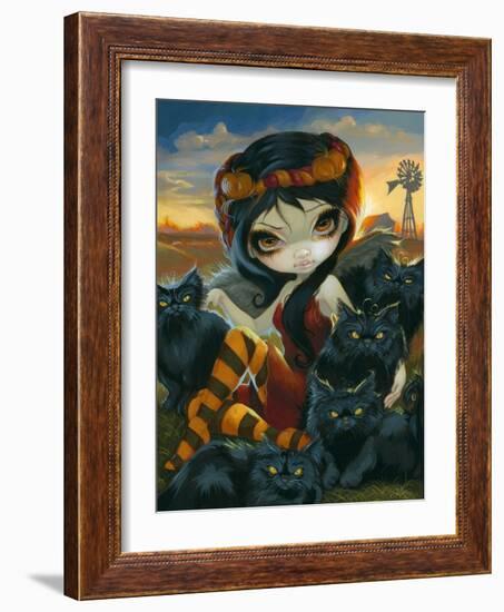 Autumn Kitties-Jasmine Becket-Griffith-Framed Art Print