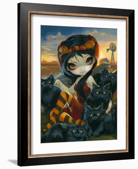 Autumn Kitties-Jasmine Becket-Griffith-Framed Art Print