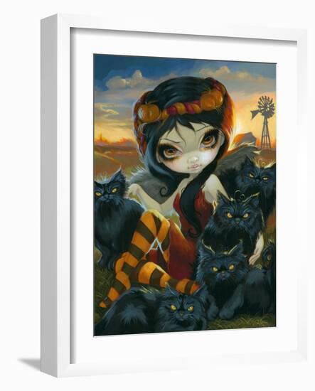 Autumn Kitties-Jasmine Becket-Griffith-Framed Art Print