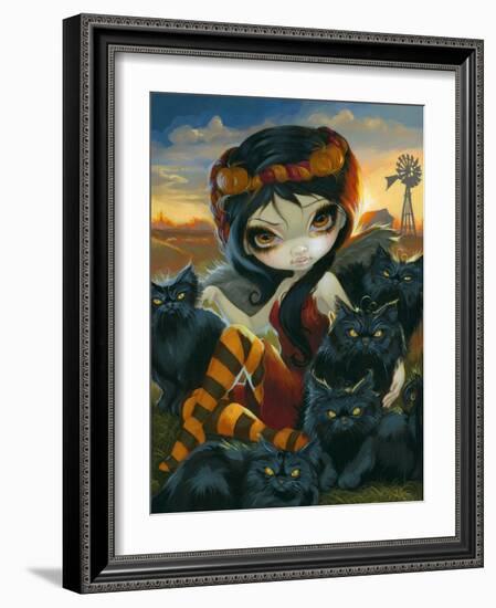 Autumn Kitties-Jasmine Becket-Griffith-Framed Art Print