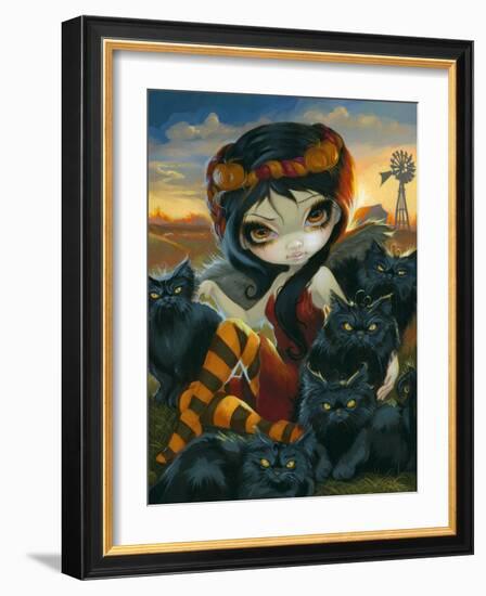 Autumn Kitties-Jasmine Becket-Griffith-Framed Art Print