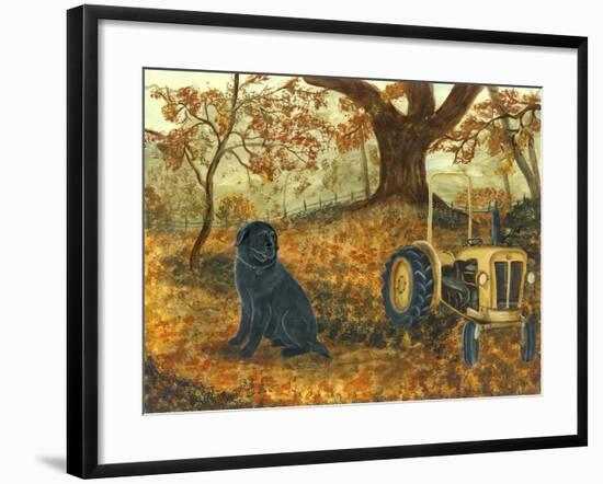 Autumn Labrador-Tina Nichols-Framed Giclee Print