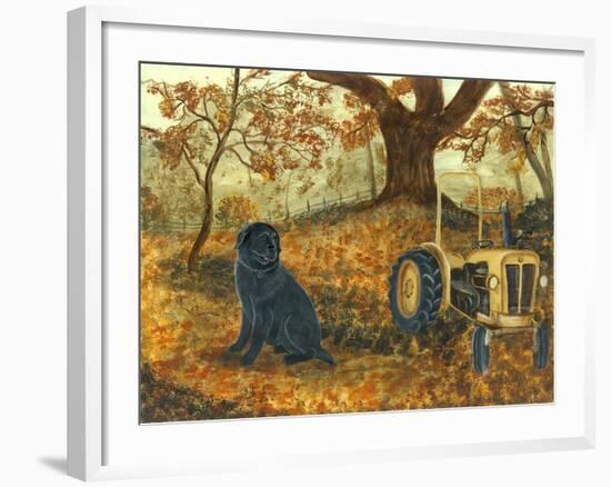 Autumn Labrador-Tina Nichols-Framed Giclee Print