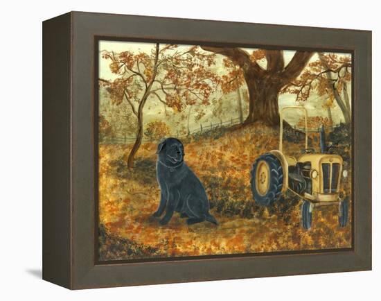 Autumn Labrador-Tina Nichols-Framed Premier Image Canvas