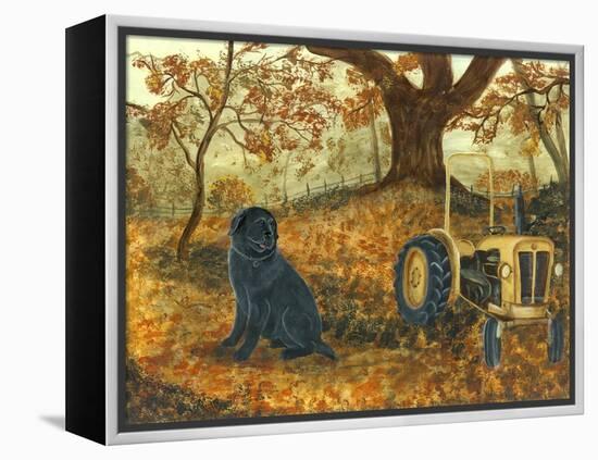 Autumn Labrador-Tina Nichols-Framed Premier Image Canvas