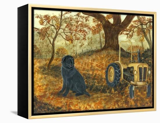 Autumn Labrador-Tina Nichols-Framed Premier Image Canvas