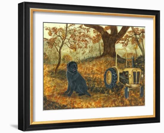 Autumn Labrador-Tina Nichols-Framed Giclee Print