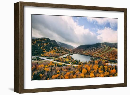 Autumn Lake Scene, White Mountains, New Hampshire-Vincent James-Framed Photographic Print