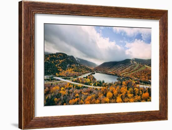 Autumn Lake Scene, White Mountains, New Hampshire-Vincent James-Framed Photographic Print