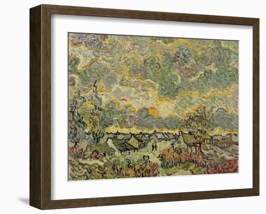 Autumn Landscape, 1890-Vincent van Gogh-Framed Giclee Print