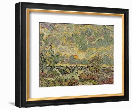 Autumn Landscape, 1890-Vincent van Gogh-Framed Giclee Print