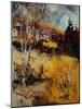 Autumn Landscape 569021-Pol Ledent-Mounted Art Print