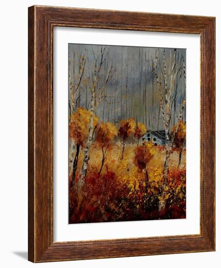 Autumn Landscape 5697412-Pol Ledent-Framed Art Print