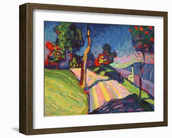 Autumn Landscape, Murnau, 1908-Wassily Kandinsky-Framed Giclee Print