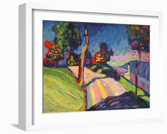 Autumn Landscape, Murnau, 1908-Wassily Kandinsky-Framed Giclee Print