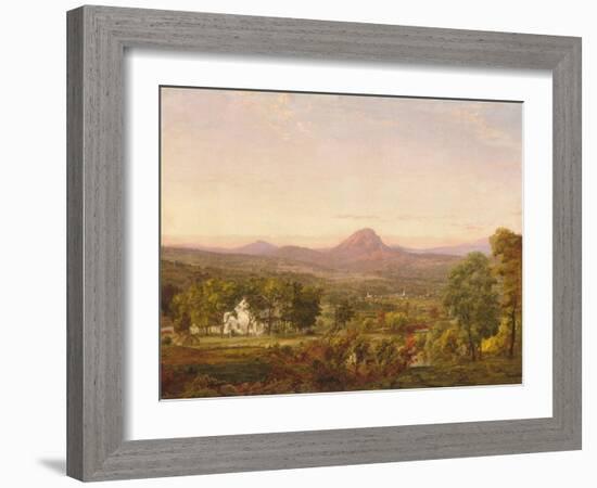 Autumn Landscape, Sugar Loaf Mountain, Orange County, New York, c.1870-75-Jasper Francis Cropsey-Framed Giclee Print