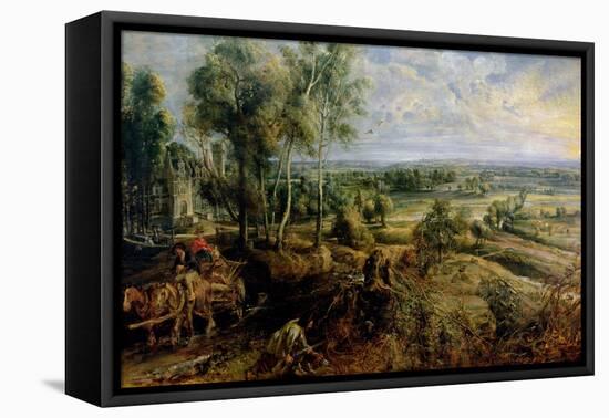 Autumn Landscape with a View of Het Steen in the Early Morning, c.1636-Peter Paul Rubens-Framed Premier Image Canvas