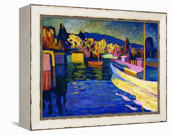 Autumn Landscape with Boats, 1908-Wassily Kandinsky-Framed Premier Image Canvas