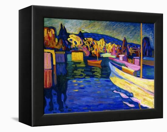 Autumn Landscape with Boats, 1908-Wassily Kandinsky-Framed Premier Image Canvas