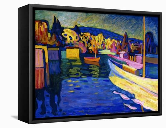 Autumn Landscape with Boats, 1908-Wassily Kandinsky-Framed Premier Image Canvas