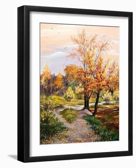 Autumn Landscape-balaikin2009-Framed Art Print