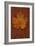 Autumn Leaf On Rust-Den Reader-Framed Photographic Print