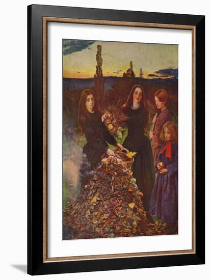 'Autumn Leaves', 1856, (c1915)-John Everett Millais-Framed Giclee Print