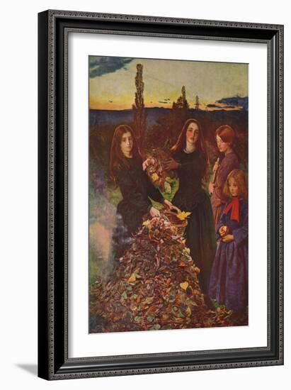 'Autumn Leaves', 1856, (c1915)-John Everett Millais-Framed Giclee Print