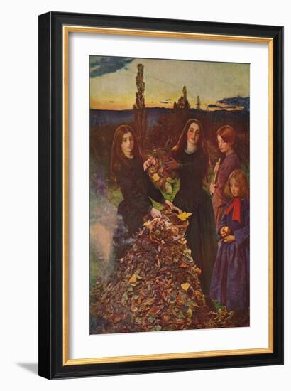 'Autumn Leaves', 1856, (c1915)-John Everett Millais-Framed Giclee Print