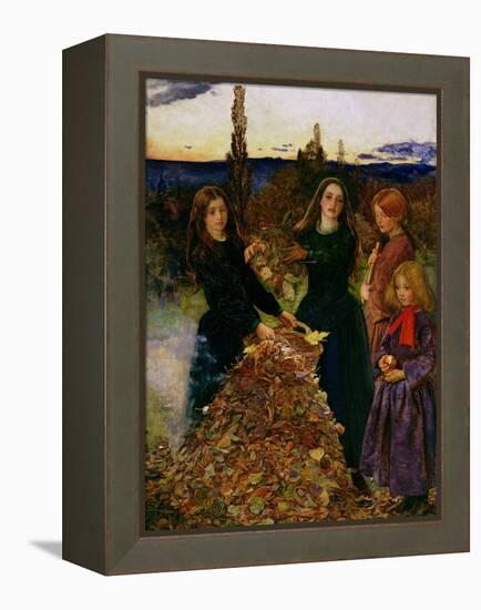 Autumn Leaves, 1856-John Everett Millais-Framed Premier Image Canvas