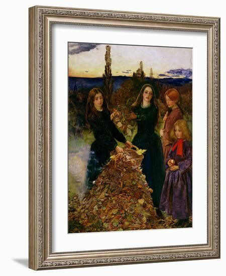 Autumn Leaves, 1856-John Everett Millais-Framed Giclee Print